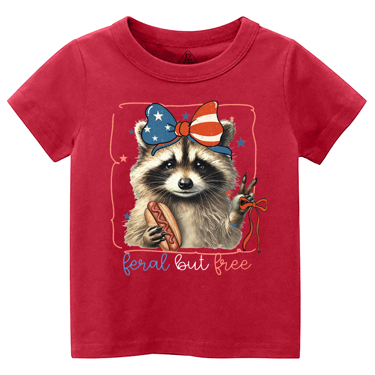 Feral But Free Raccoon Toddler&Kid's Tees Beepumpkin 