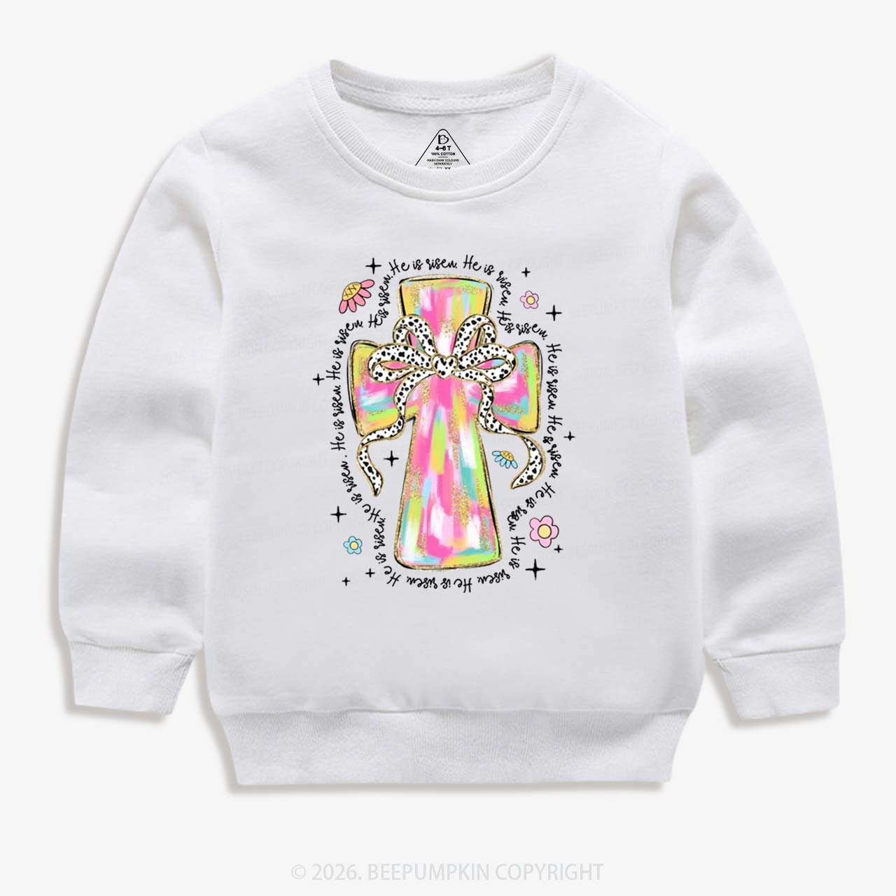 Pastel Easter Christian Kid's Sweatshirt
