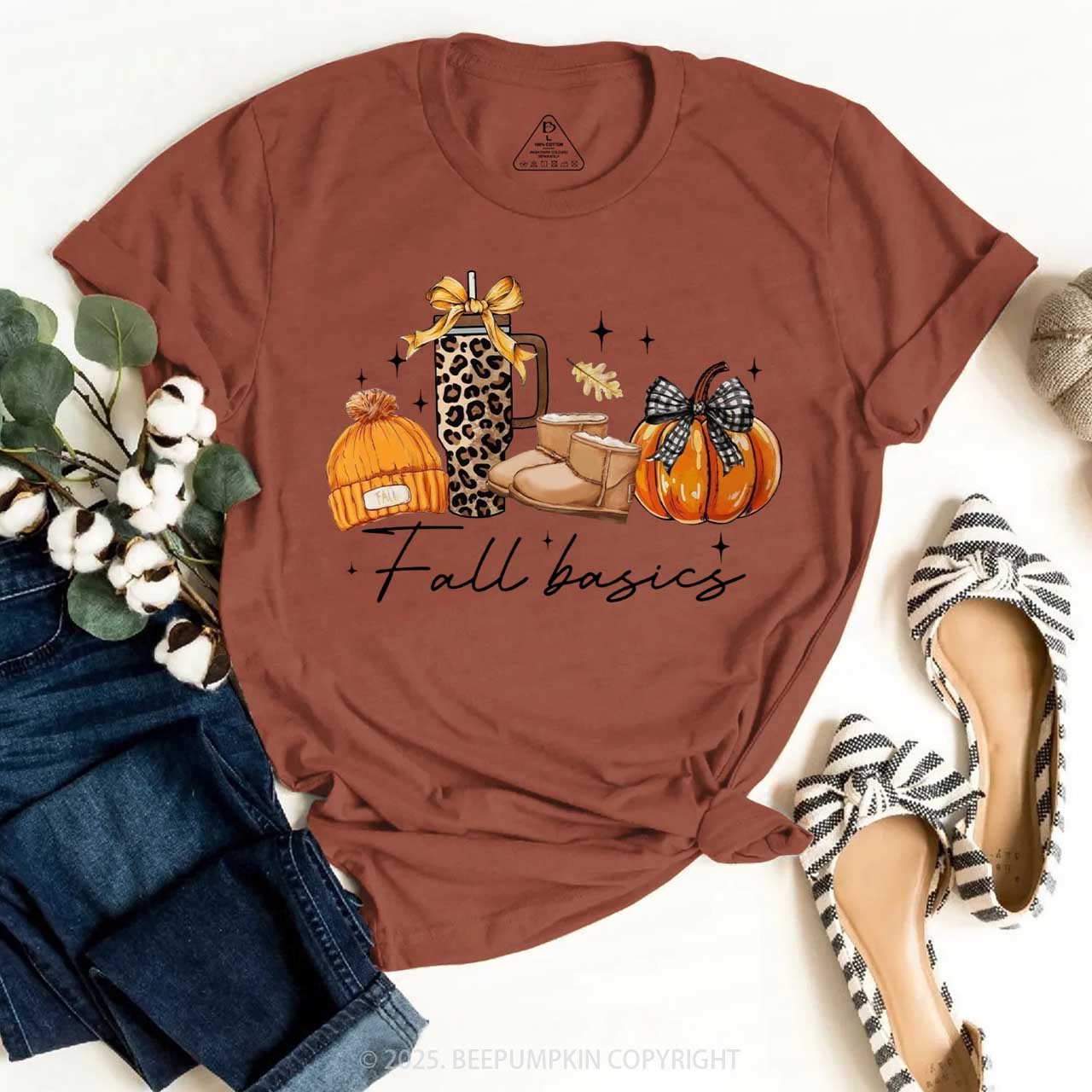  Fall Pumpkin Bow T-Shirts Beepumpkin 
