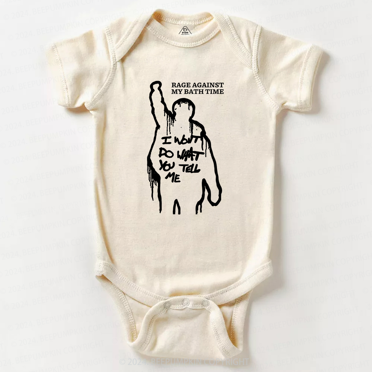 Rage Against My Bath Time Baby Bodysuit 7 Sale-Beepumpkin™