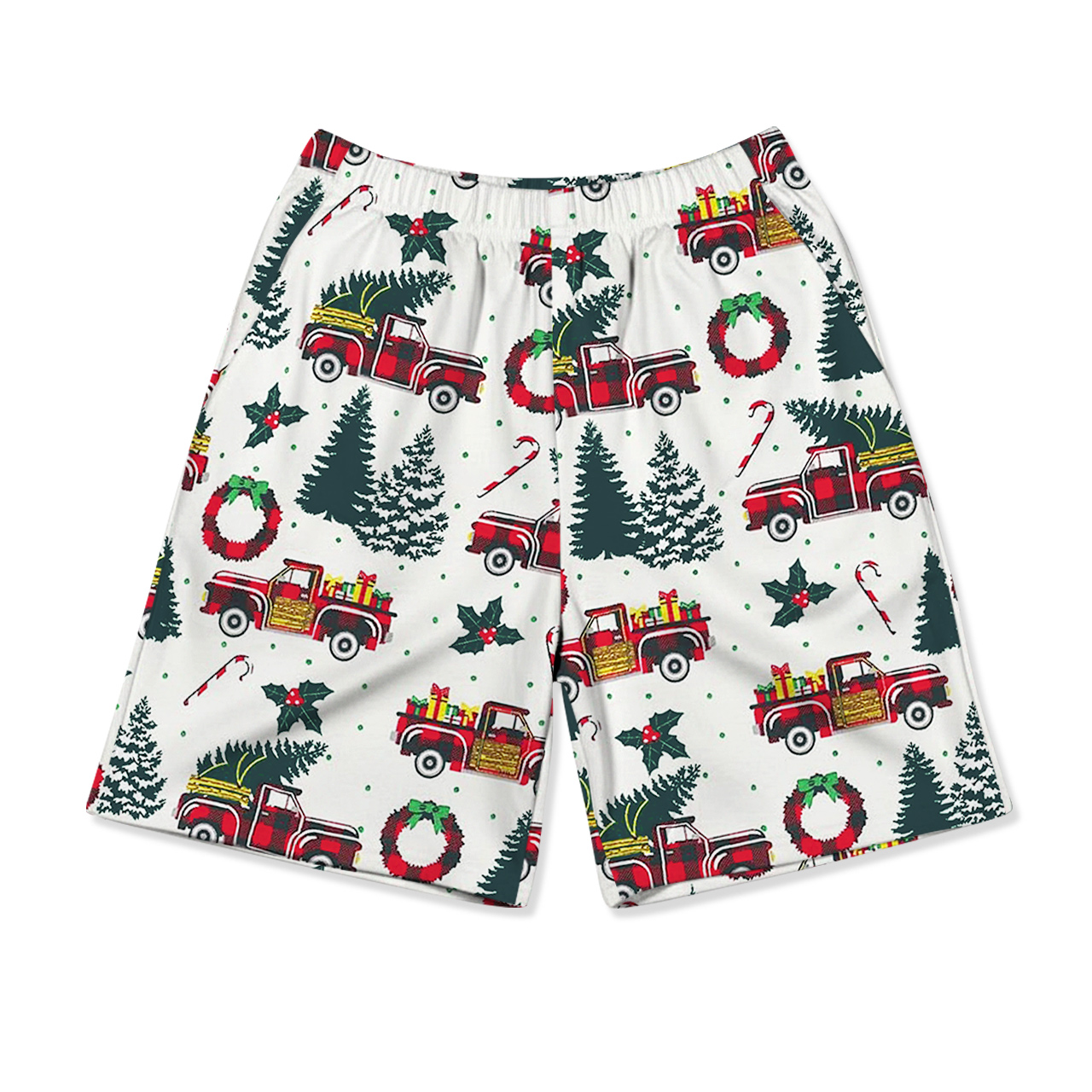 Truck & Tree All-Over Print Short Family Matching Pajama Sets