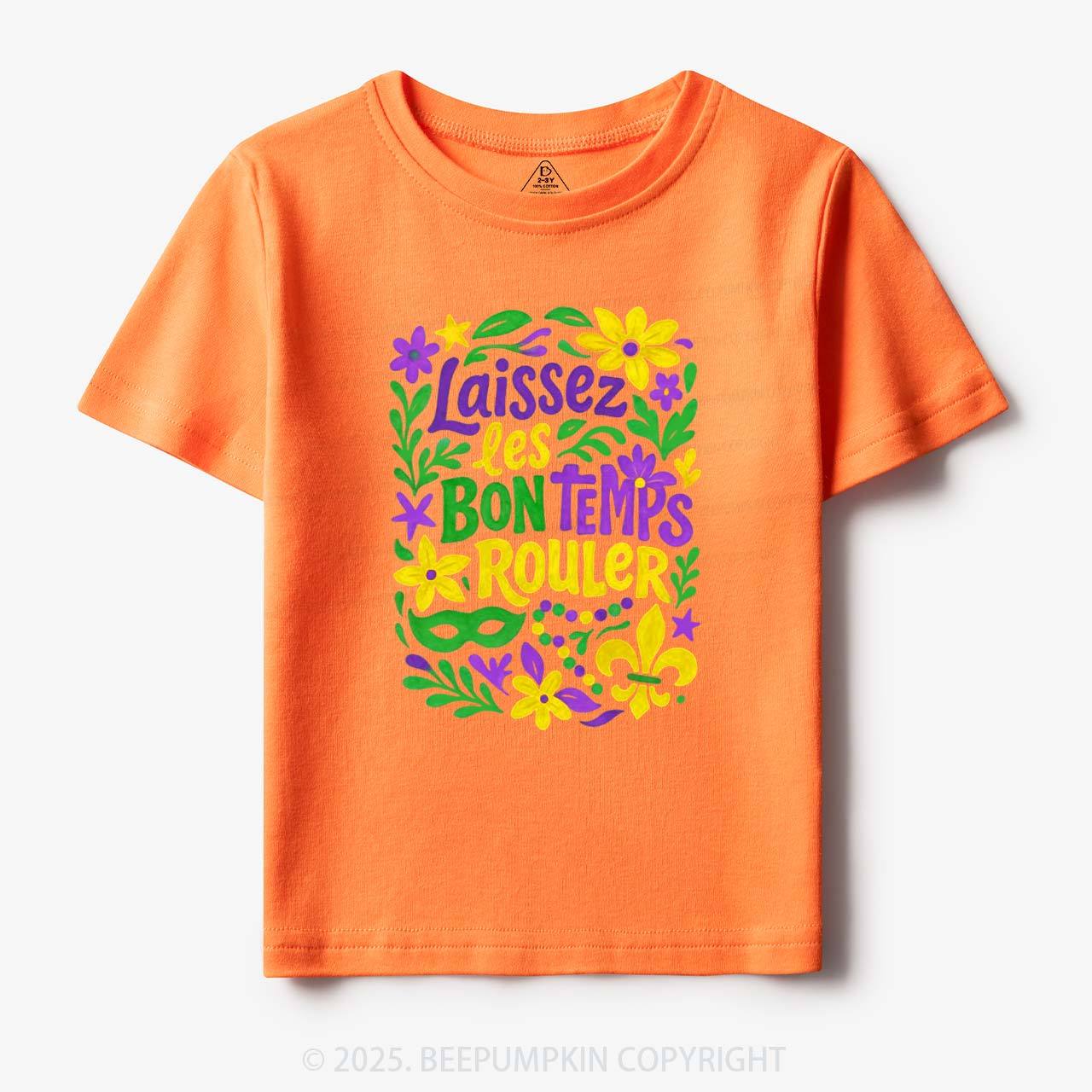 Laissez Les Bon Temps Rouler Toddler&Kid's Tees Beepumpkin