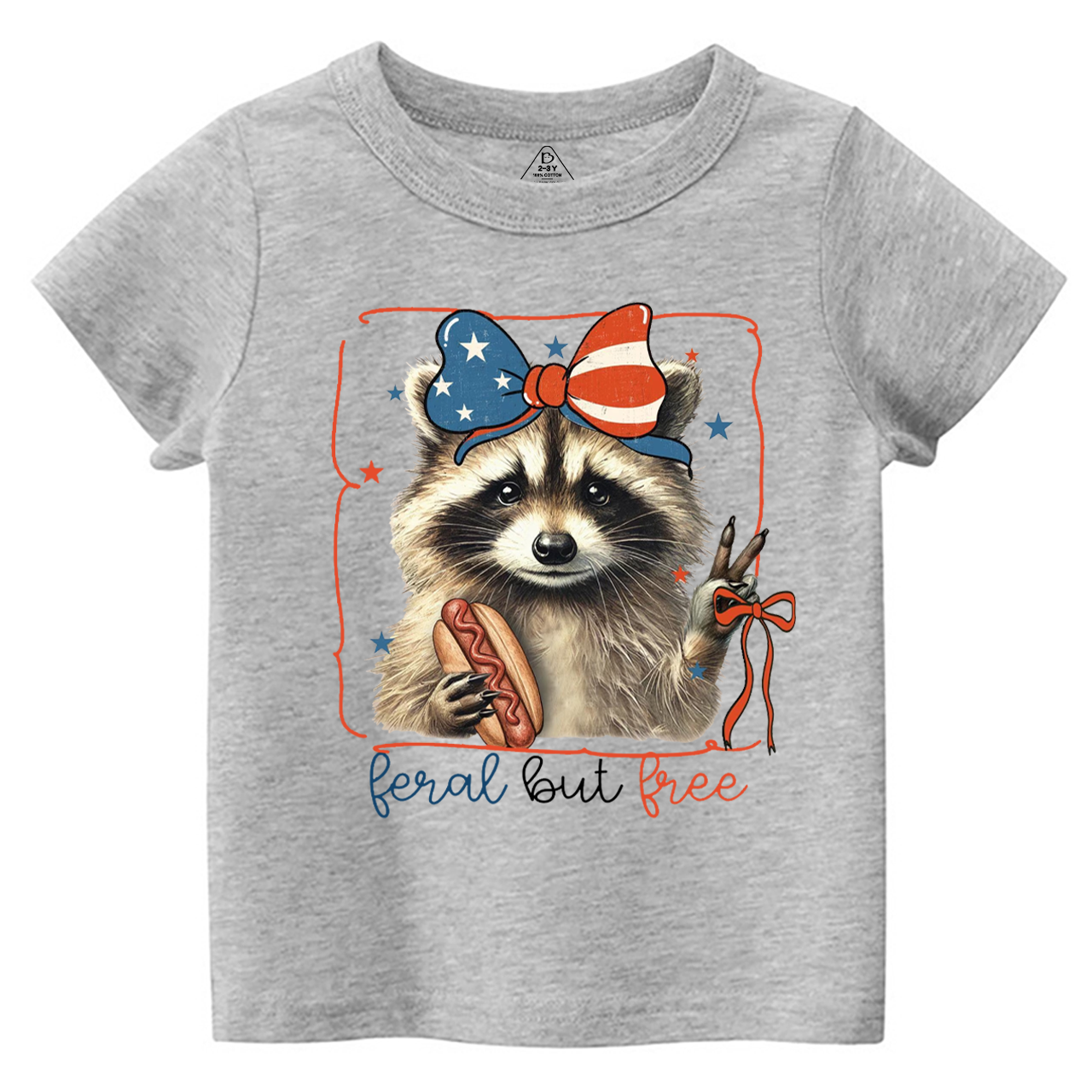 Feral But Free Raccoon Toddler&Kid's Tees Beepumpkin 