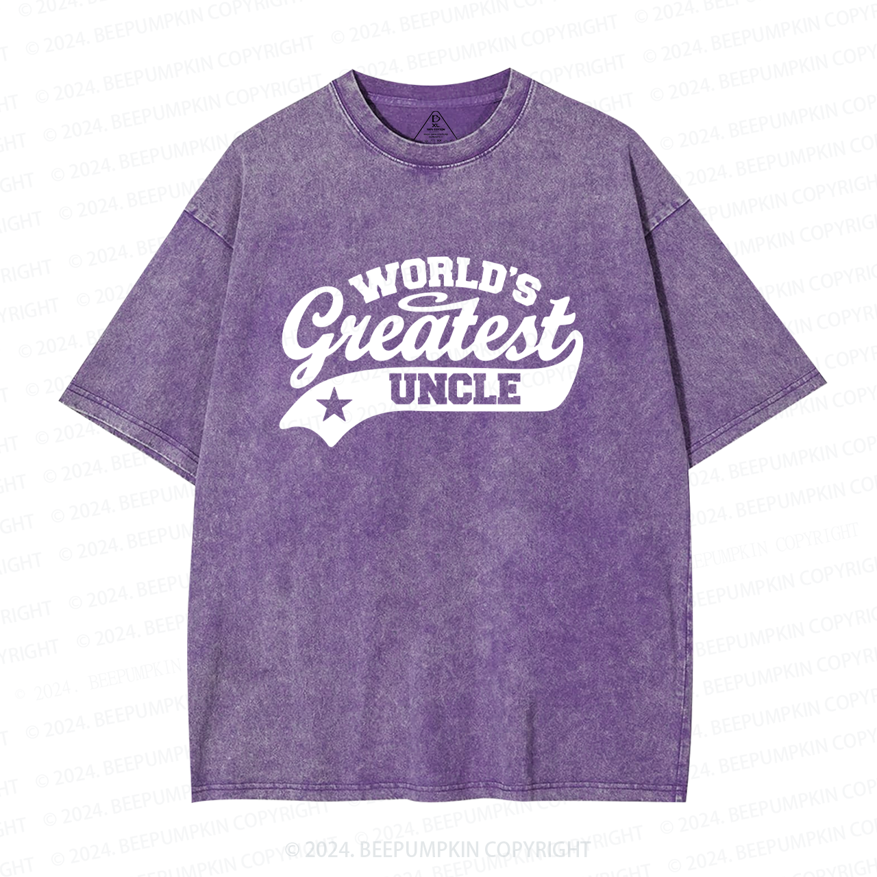World’s Best Uncle Washed T-Shirts 