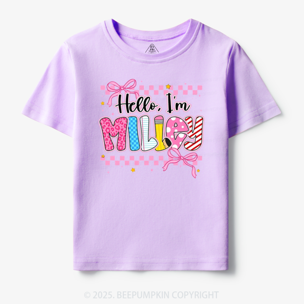 Personalized Sweet & Sassy Toddler&Kid's Tees Beepumpkin