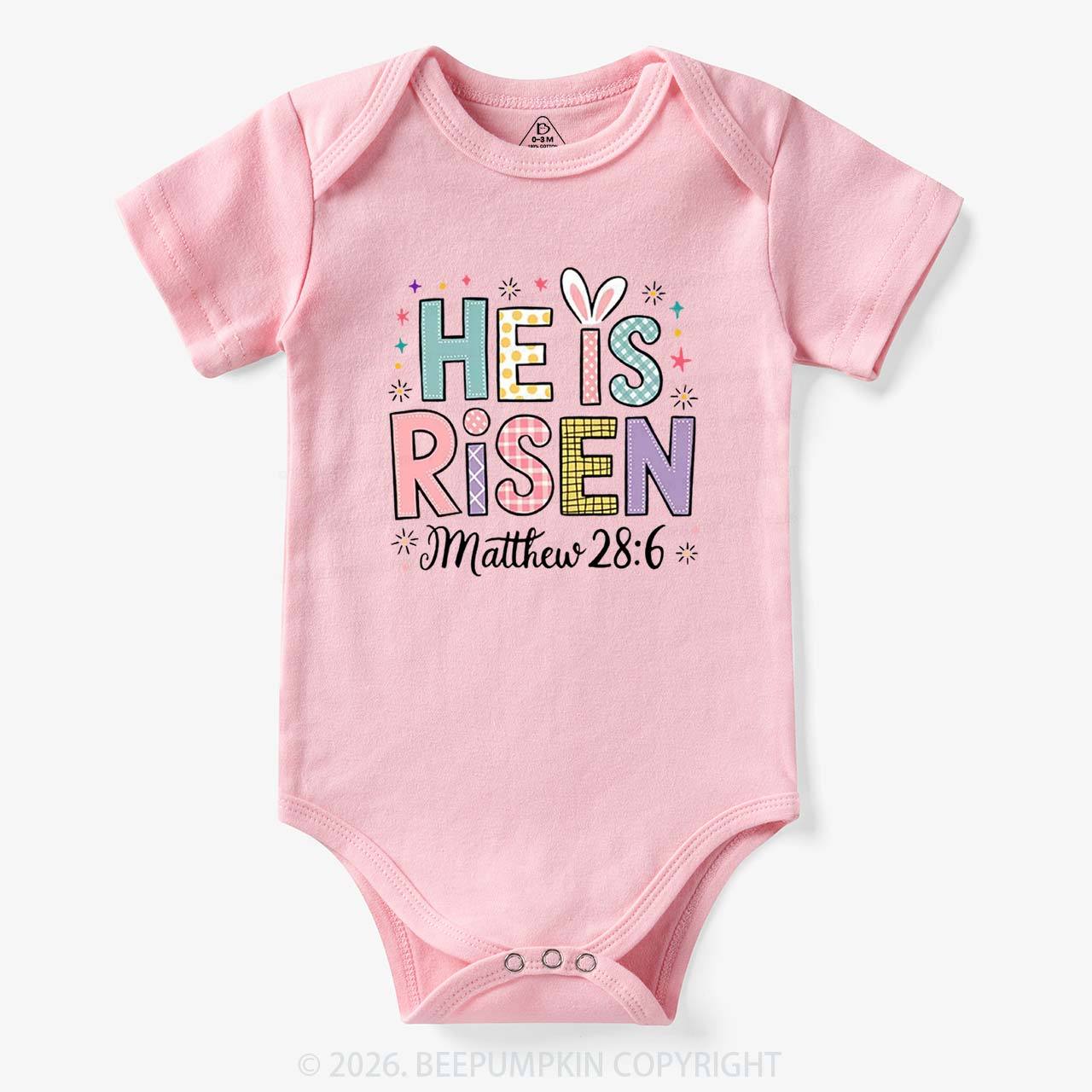 He is Risen Easter Joy Bodysuit