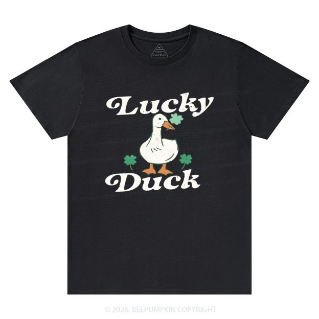 Lucky Duck St Patrick's Day T-Shirts Beepumpkin