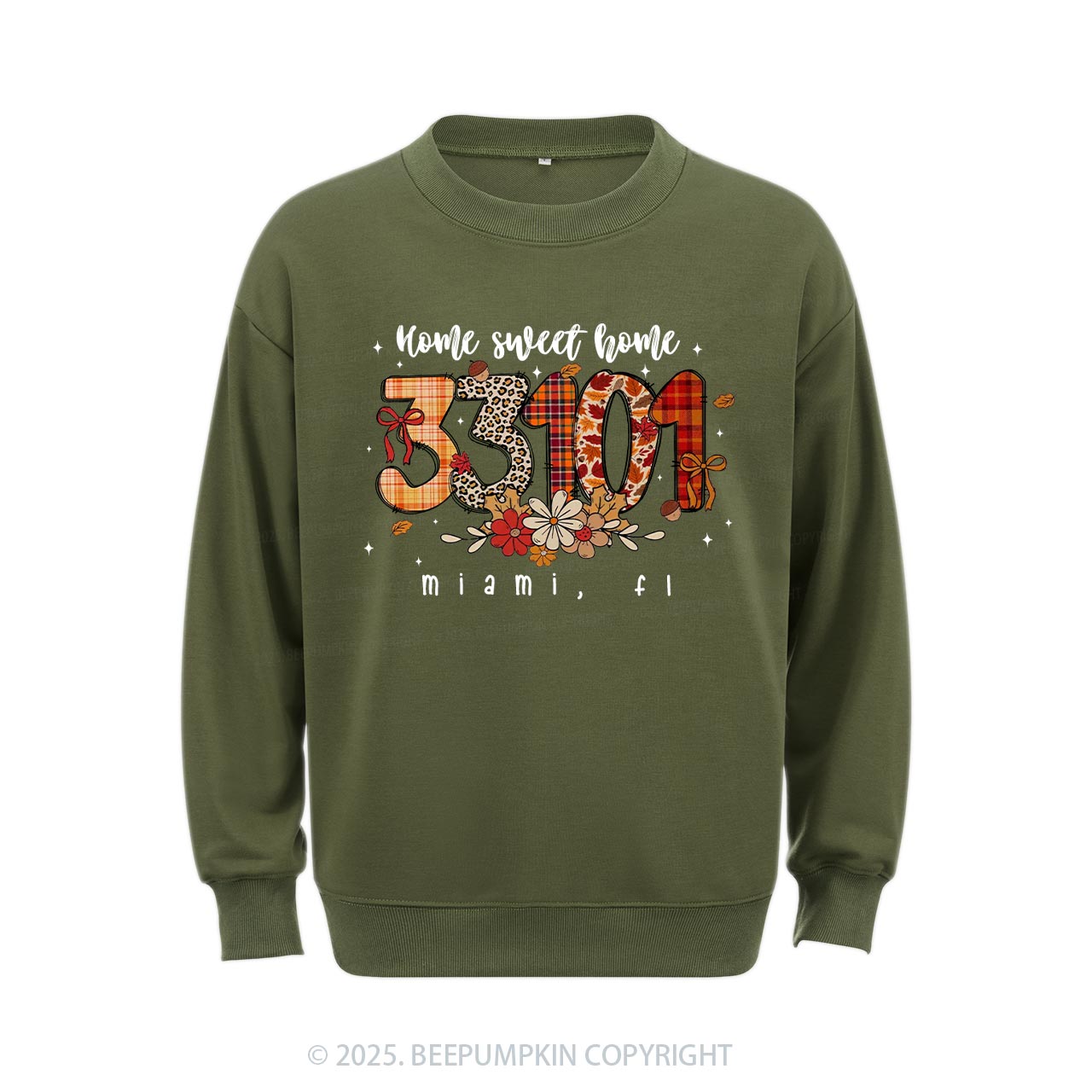 Personalized Fall Zip Code Doodle Sweatshirt Beepumpkin
