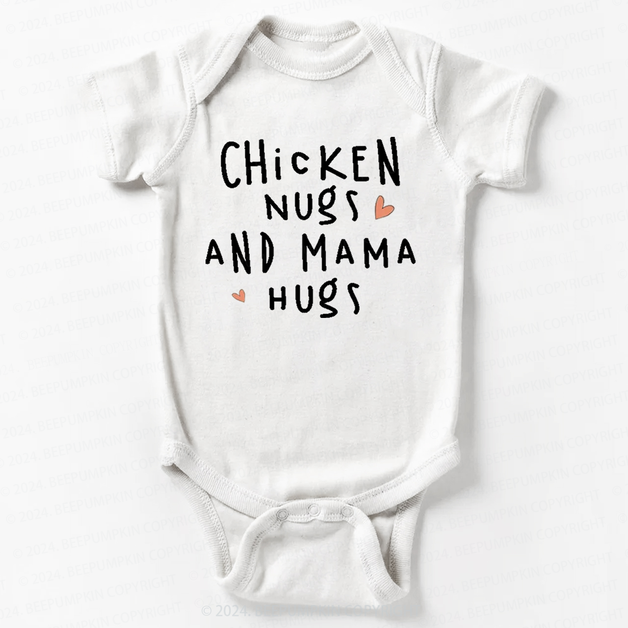 Chicken Nugs And Mama Hugs Bodysuit For Baby