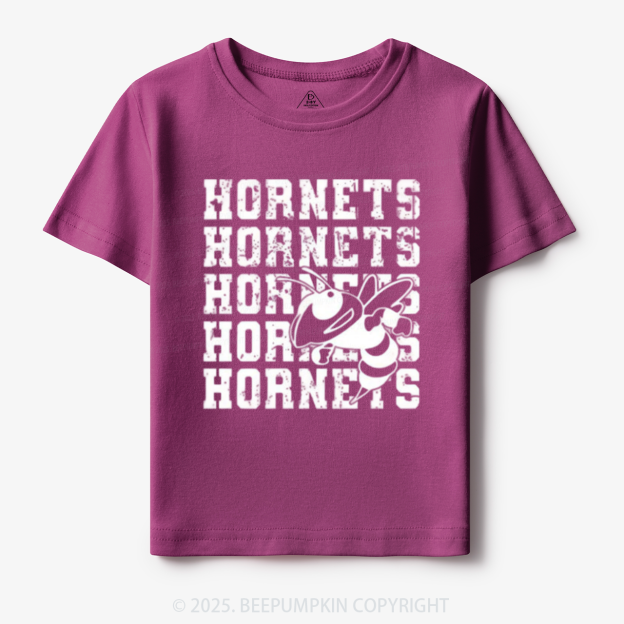 Personalized Hornets Mascot Toddler&Kid's Tees Beepumpkin