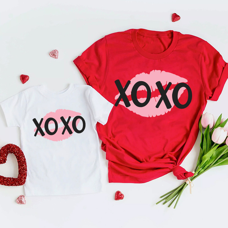 XOXO Valentine Family Matching Shirts