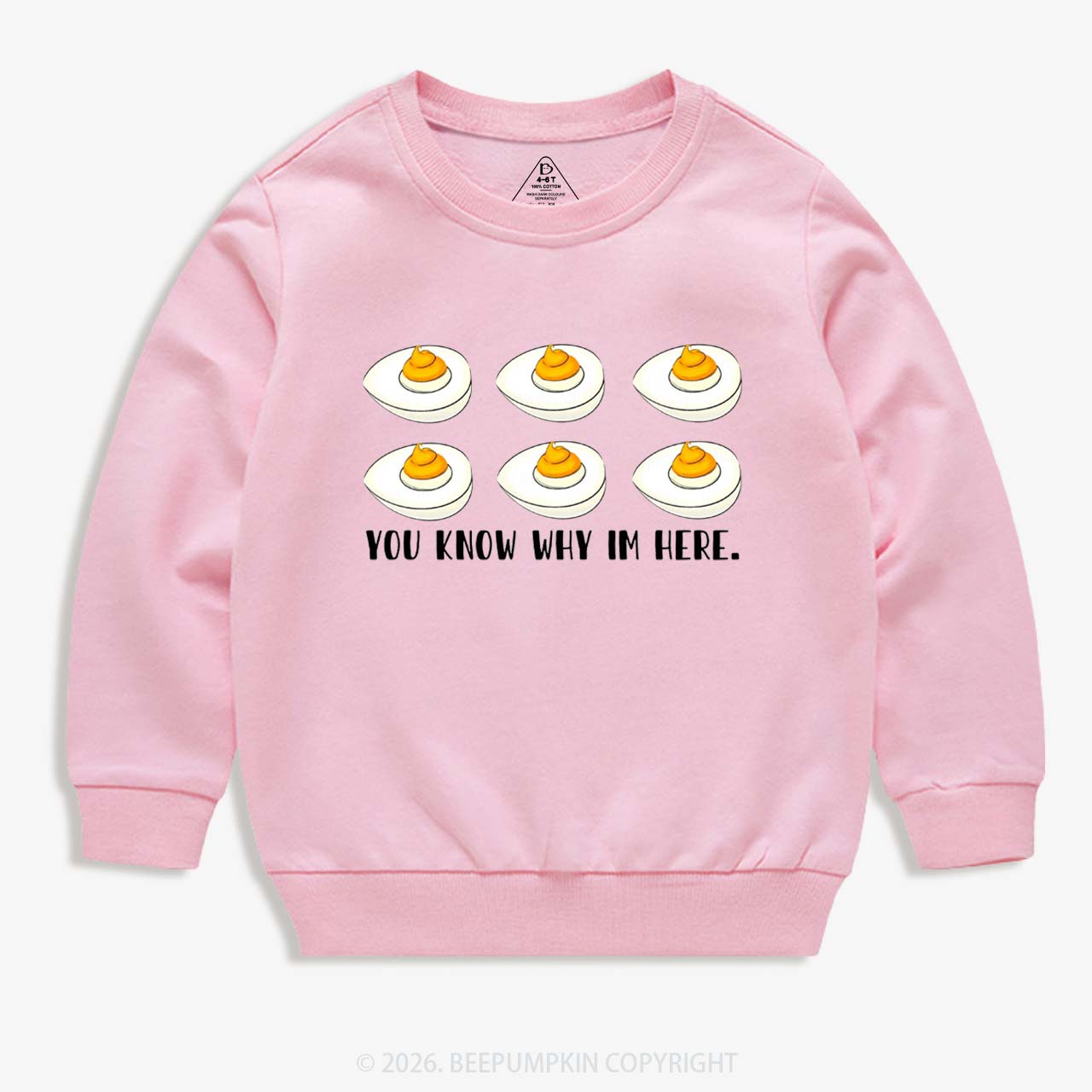 You Know Why I'm Here Funny Kid's Sweatshirt