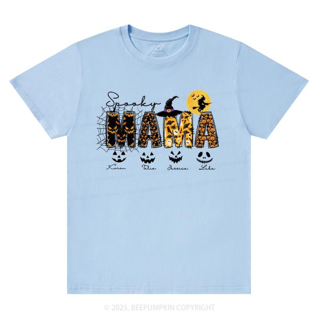 Personalized Spooky Mama T-Shirts Beepumpkin