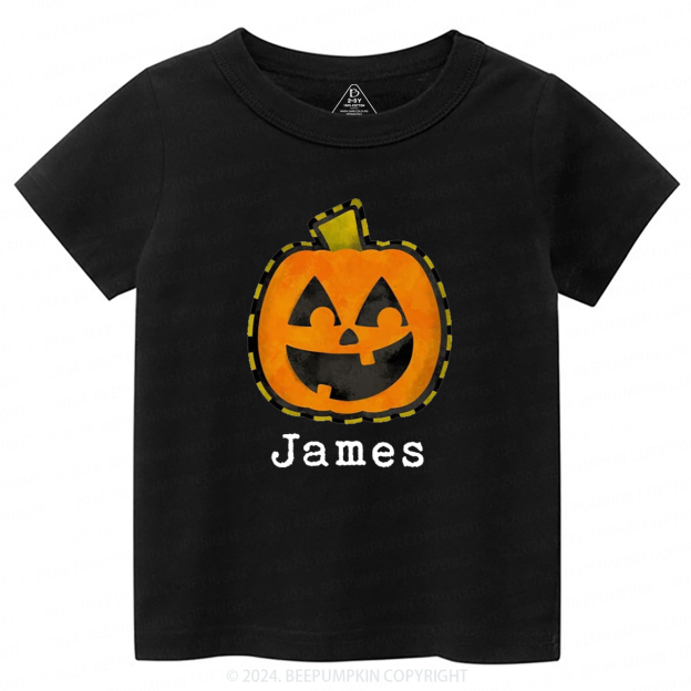 Personalized Halloween Fall Pumpkin Toddler&Kids Tees 