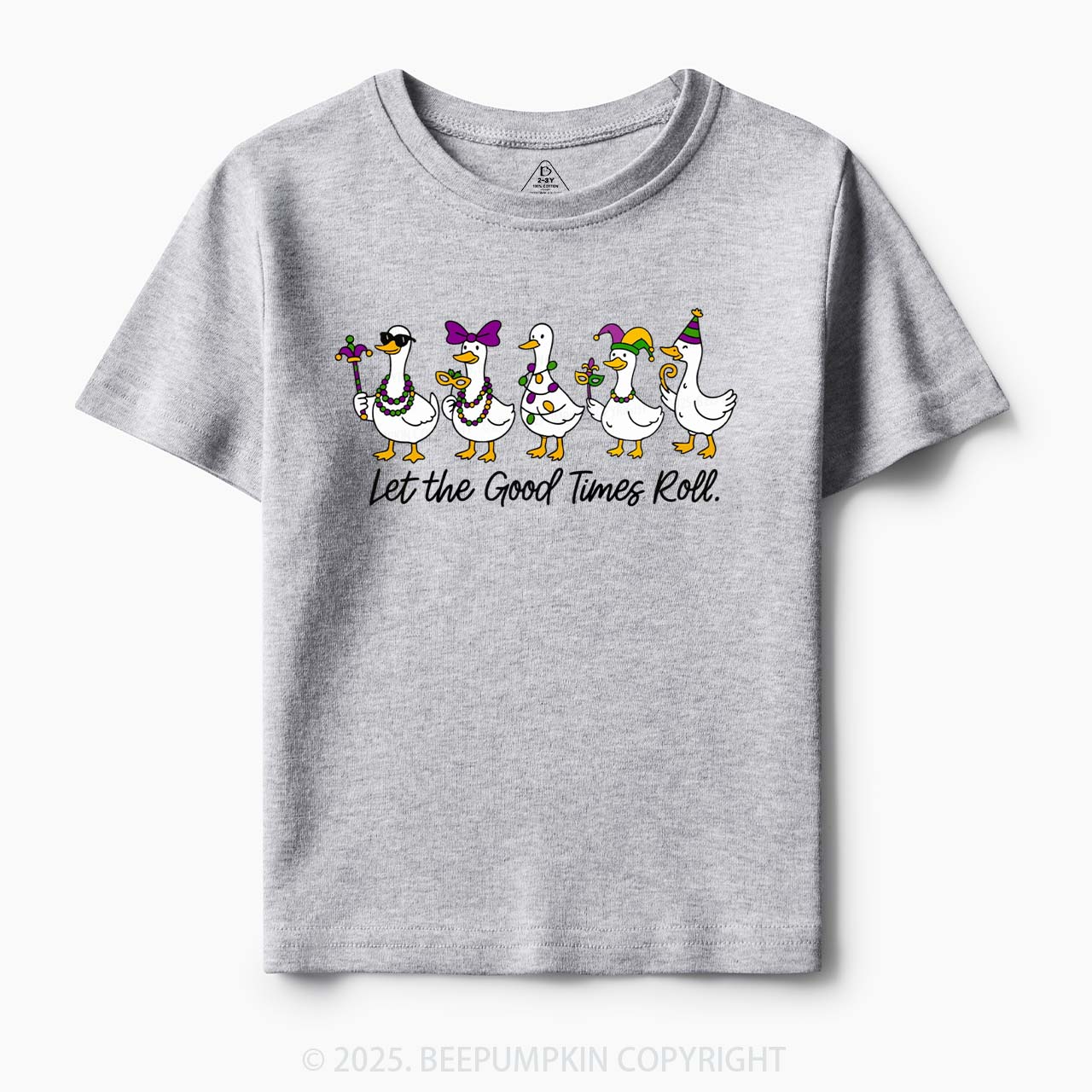Silly Goose Mardi Gras Toddler&Kid's Tees Beepumpkin