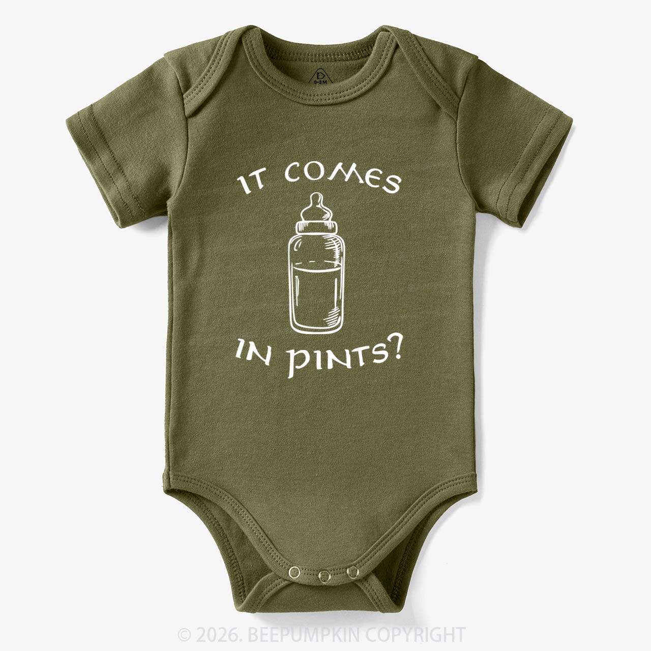 Milk by the Pint Funny Bodysuit