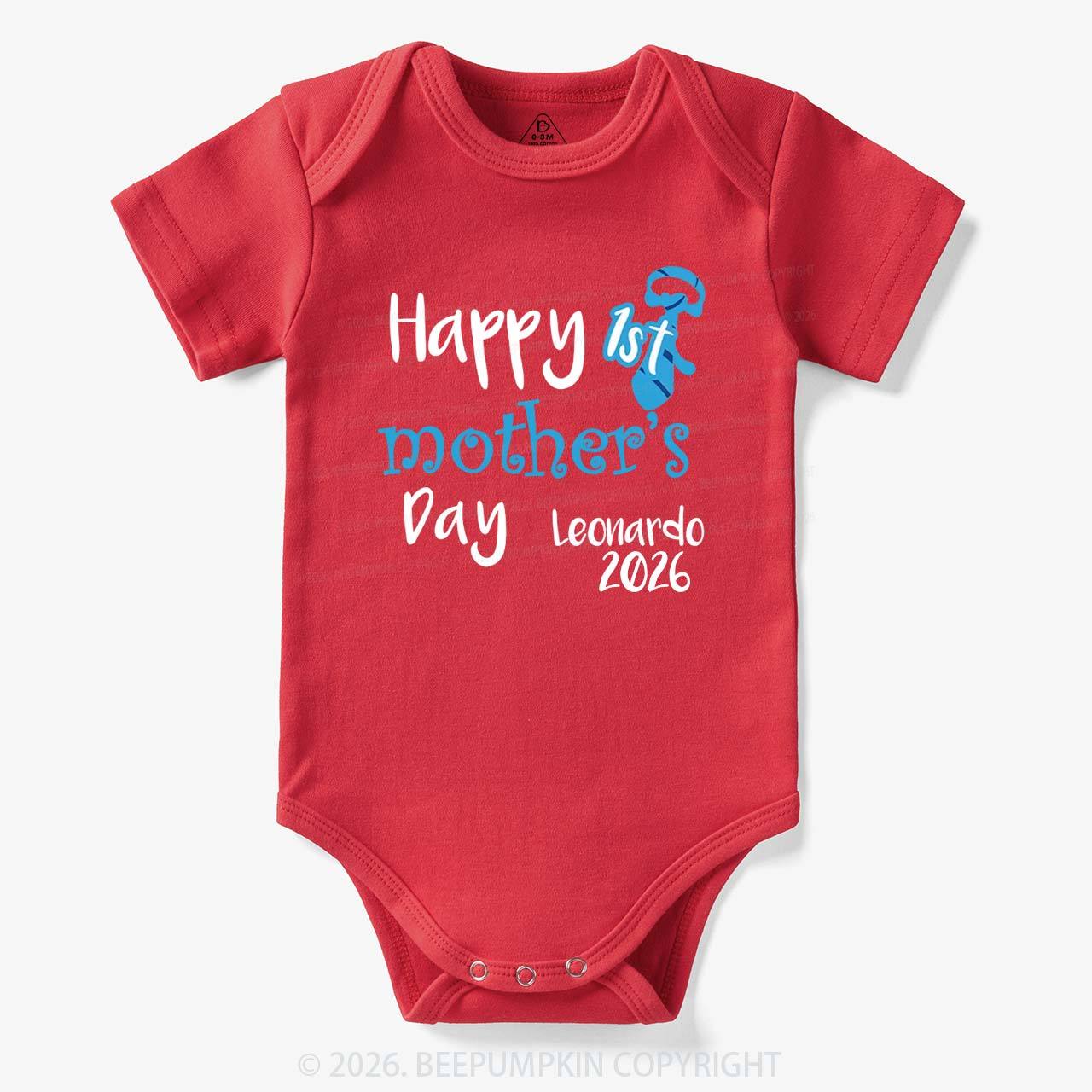 Personalized Happy 1st Mother's Day Bodysuit For Baby Sale-Beepumpkin™
