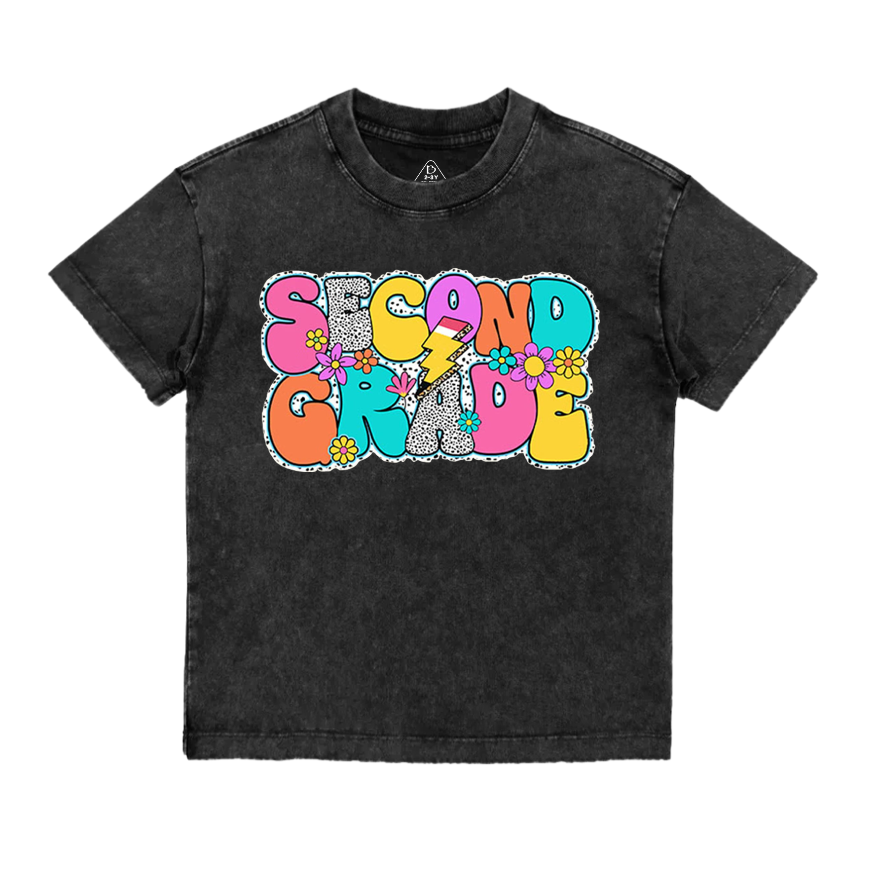 Personalized Retro Back To School Toddler&Kids Washed Tees