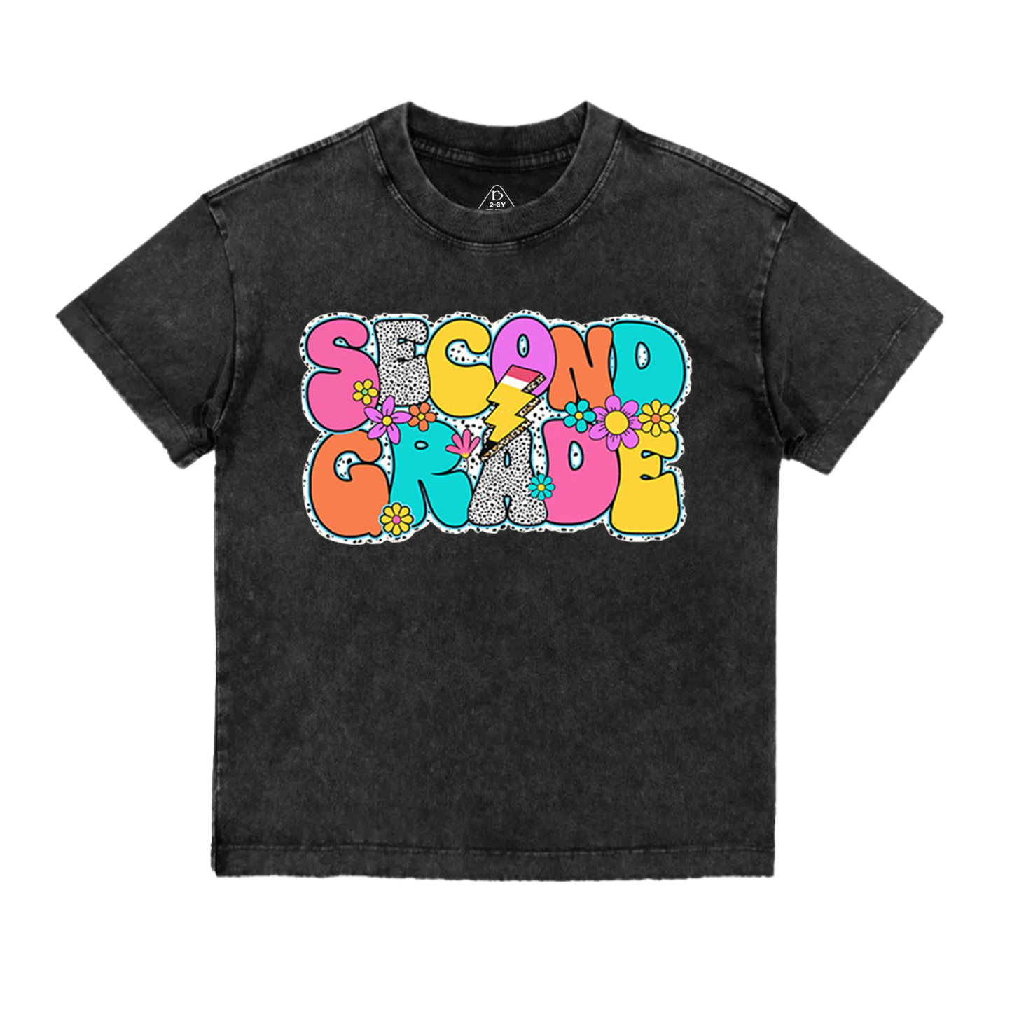 Personalized Retro Back To School Toddler&Kids Washed Tees