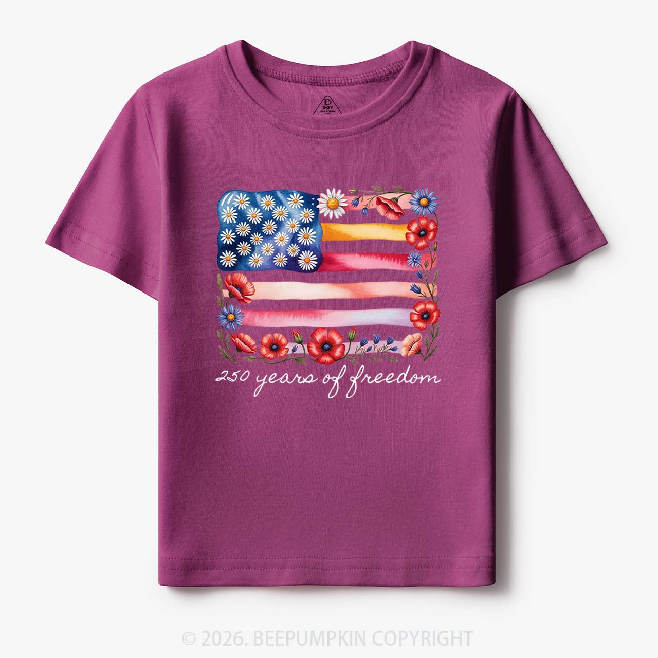 250 Years of Freedom Patriotic Toddler&Kid's Tees