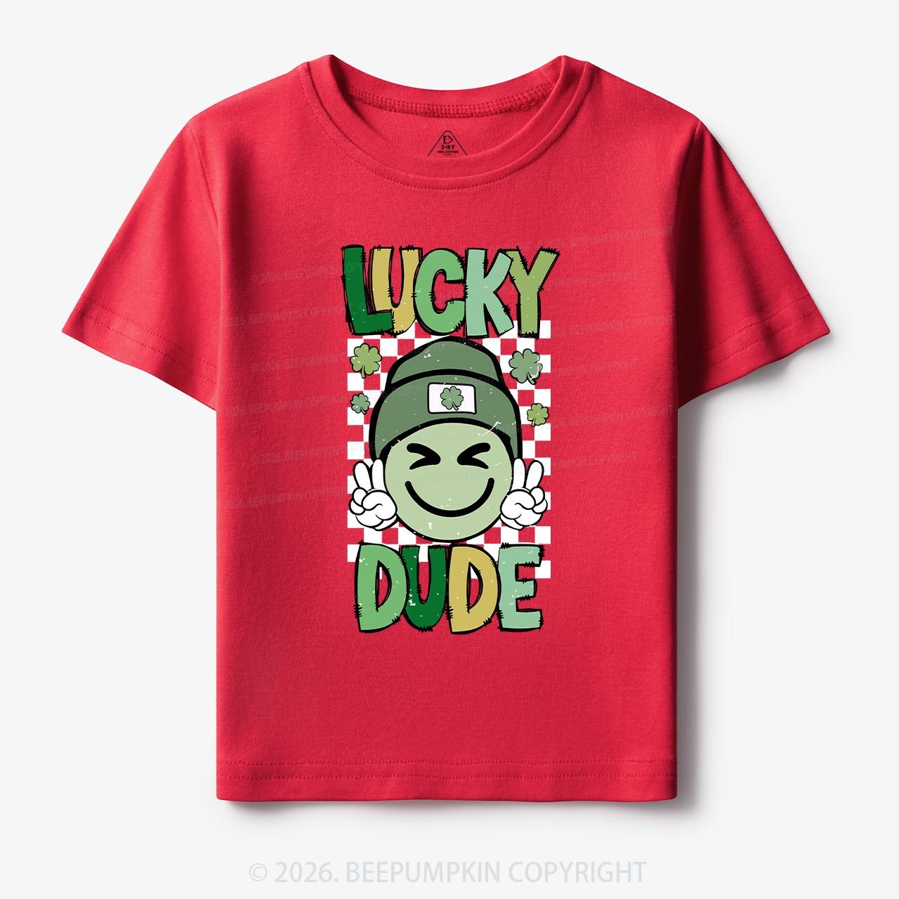 Retro Lucky Dude St.Patricks Day-Toddler&Kids Tees