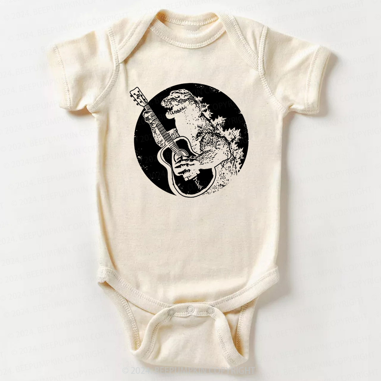  Funny Vintage Guitar Bodysuit For Baby 8