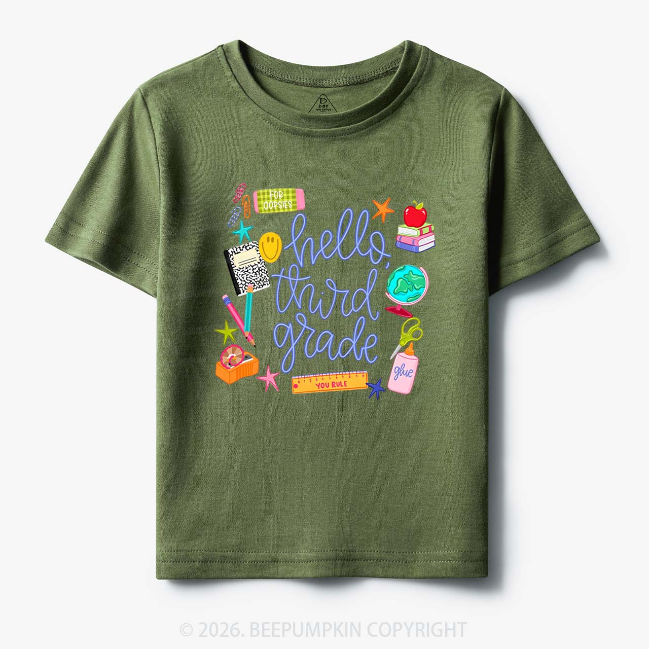 Personalized Cute Hello Grade Toddler&Kid's Tees