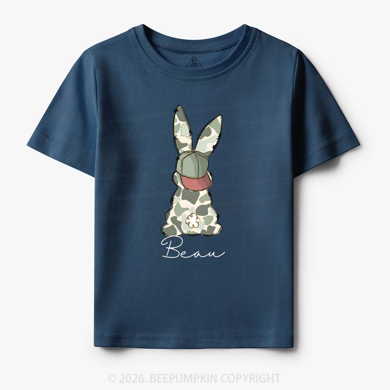 Personalized Floral Easter Bunny Toddler&Kid's Tees