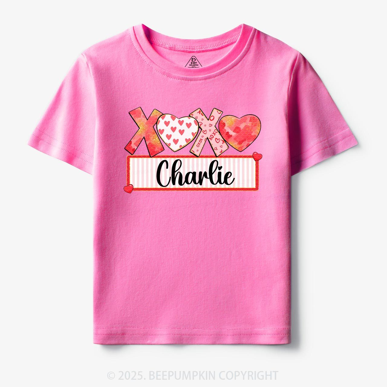 Personalized Xoxo Name Toddler&Kid's Tees Beepumpkin