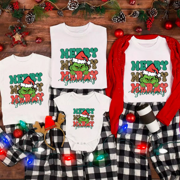 Merry Merry Christmas Family Matching Shirt