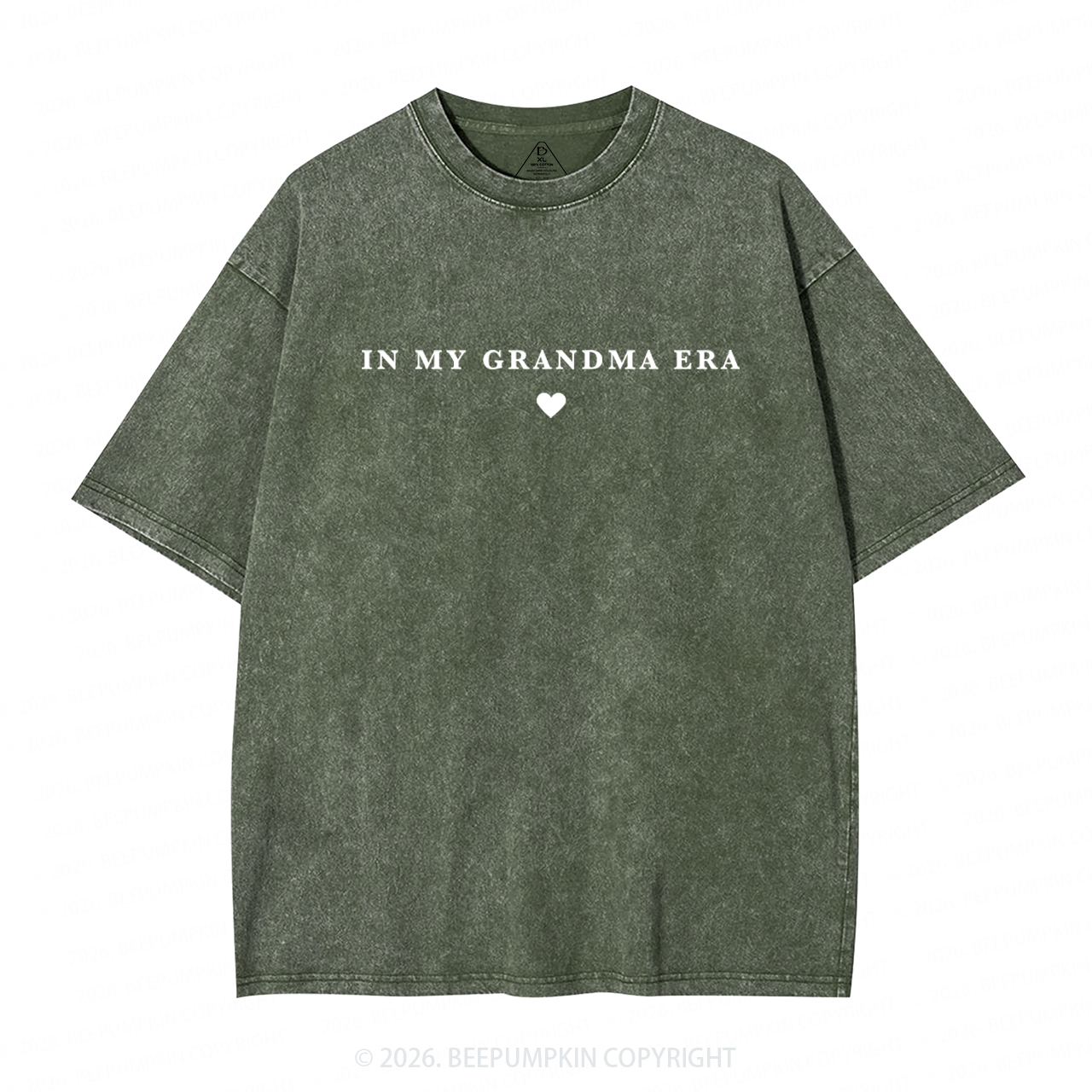 In My Grandma Era Adult Washed T-Shirts