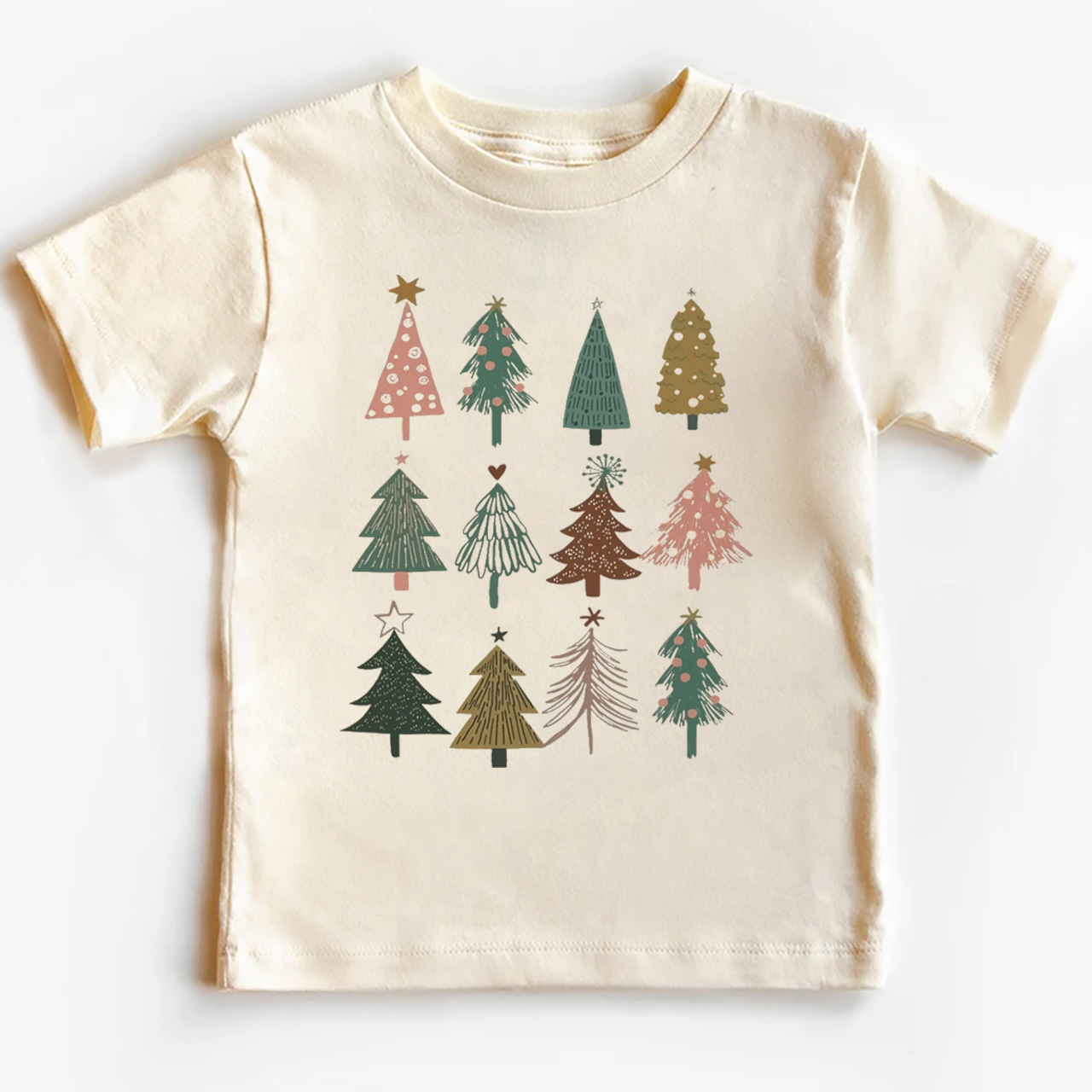 Holiday Natural Christmas Trees Kids Shirts Beepumpkin