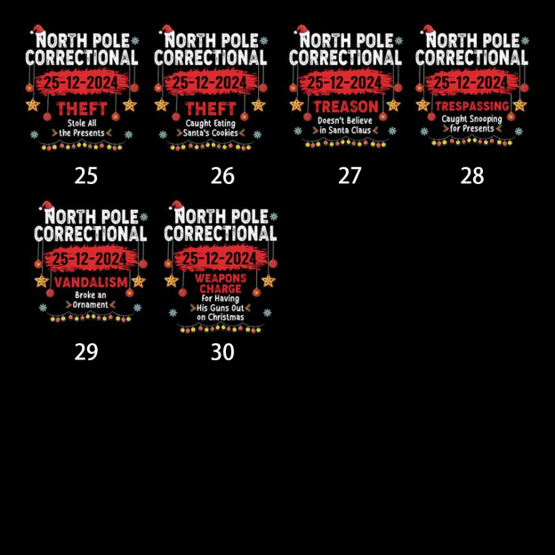 North Pole Correctional Matching T-Shirts Beepumpkin