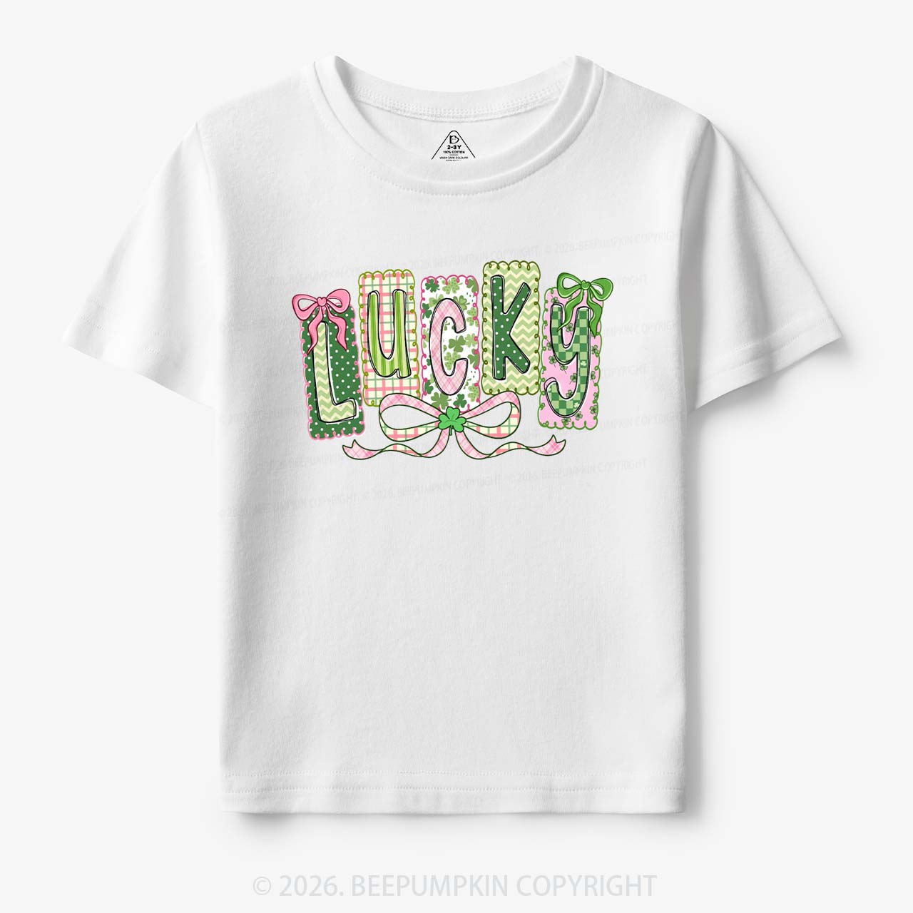 Lucky Shamrock St. Patrick's Day Toddler&Kid's Tees Beepumpkin