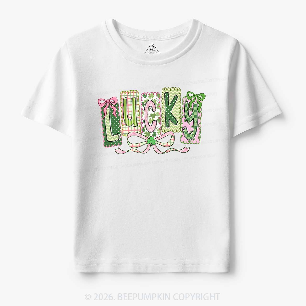 Lucky Shamrock St. Patrick's Day Toddler&Kid's Tees Beepumpkin