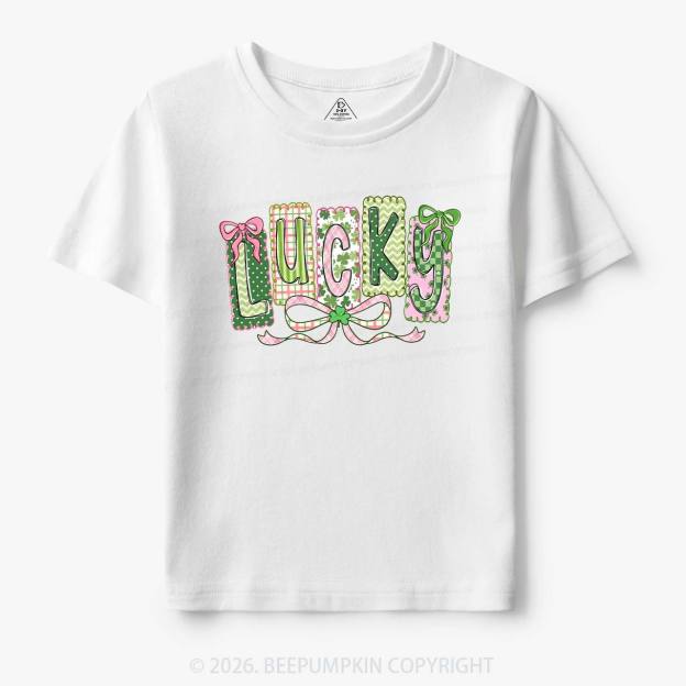 Lucky Shamrock St. Patrick's Day Toddler&Kid's Tees Beepumpkin