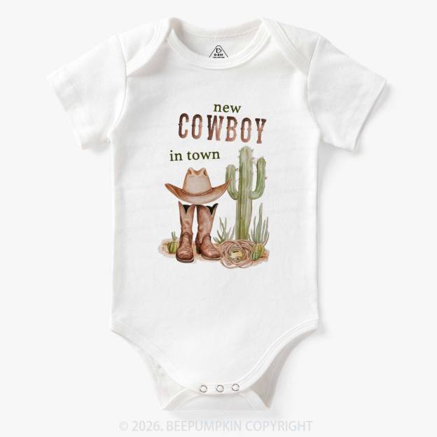New Cowboy in Town Western Bodysuit