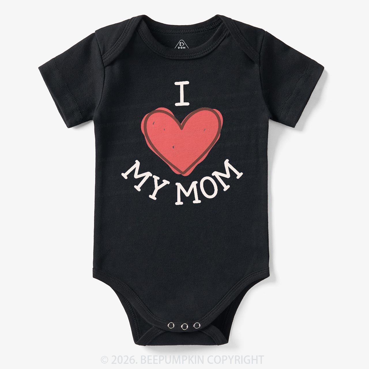 I Love My Mom Lovely Baby Bodysuit