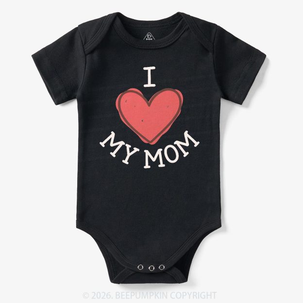 I Love My Mom Lovely Baby Bodysuit