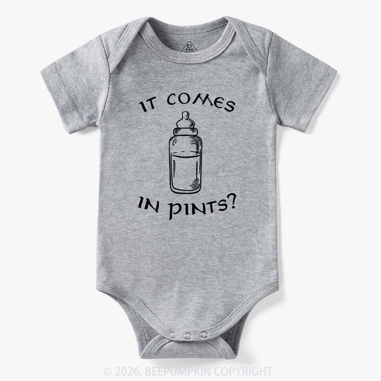 Milk by the Pint Funny Bodysuit