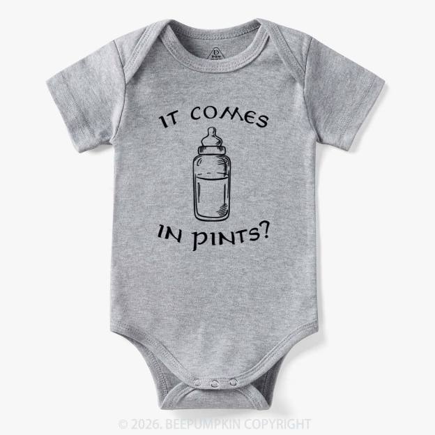 Milk by the Pint Funny Bodysuit
