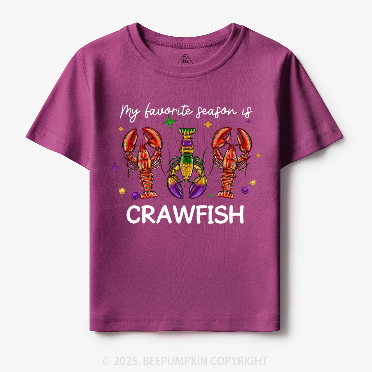 Mardi Gras Crawfish Toddler&Kid's Tees Beepumpkin