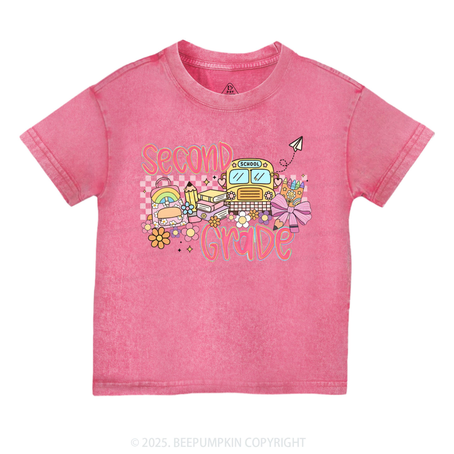 Personalized Happy School Journey Toddler&Kids Washed Tees