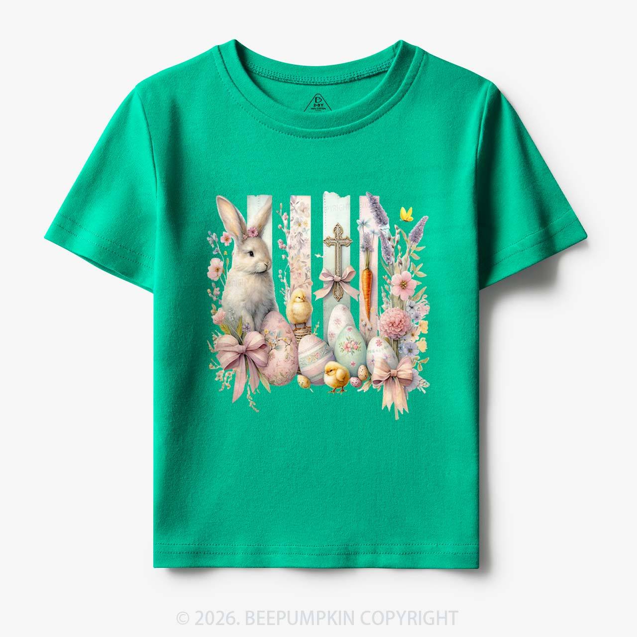 Springtime Faith Bunny Toddler&Kids Tees