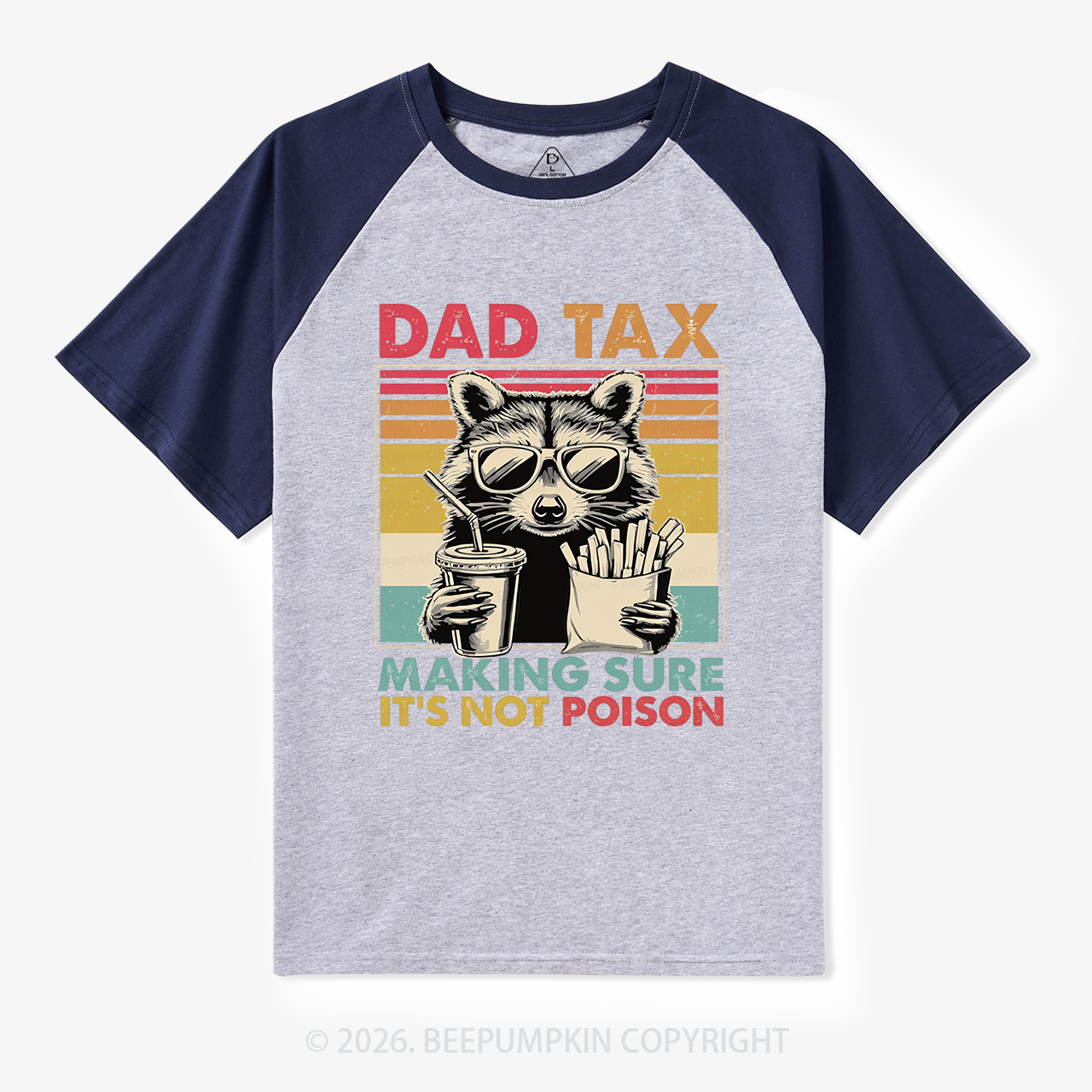 Dad Tax Vintage Raglan T-Shirt