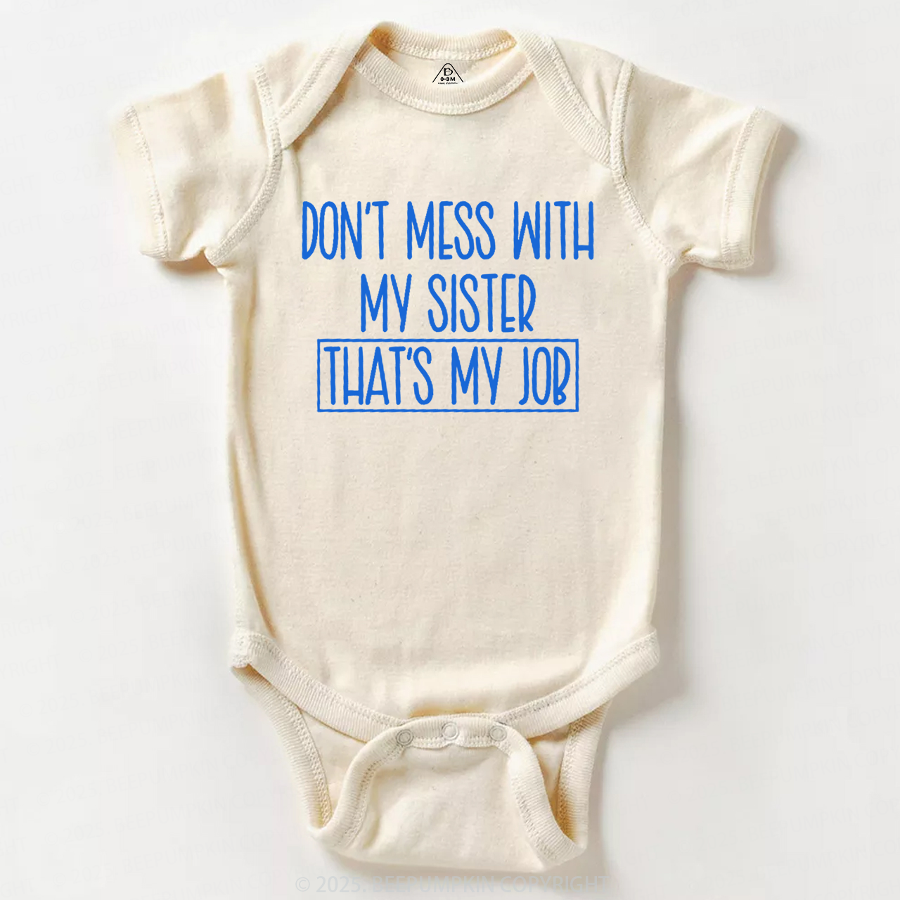 Don't Mess With My Sister Bodysuit Beepumpkin