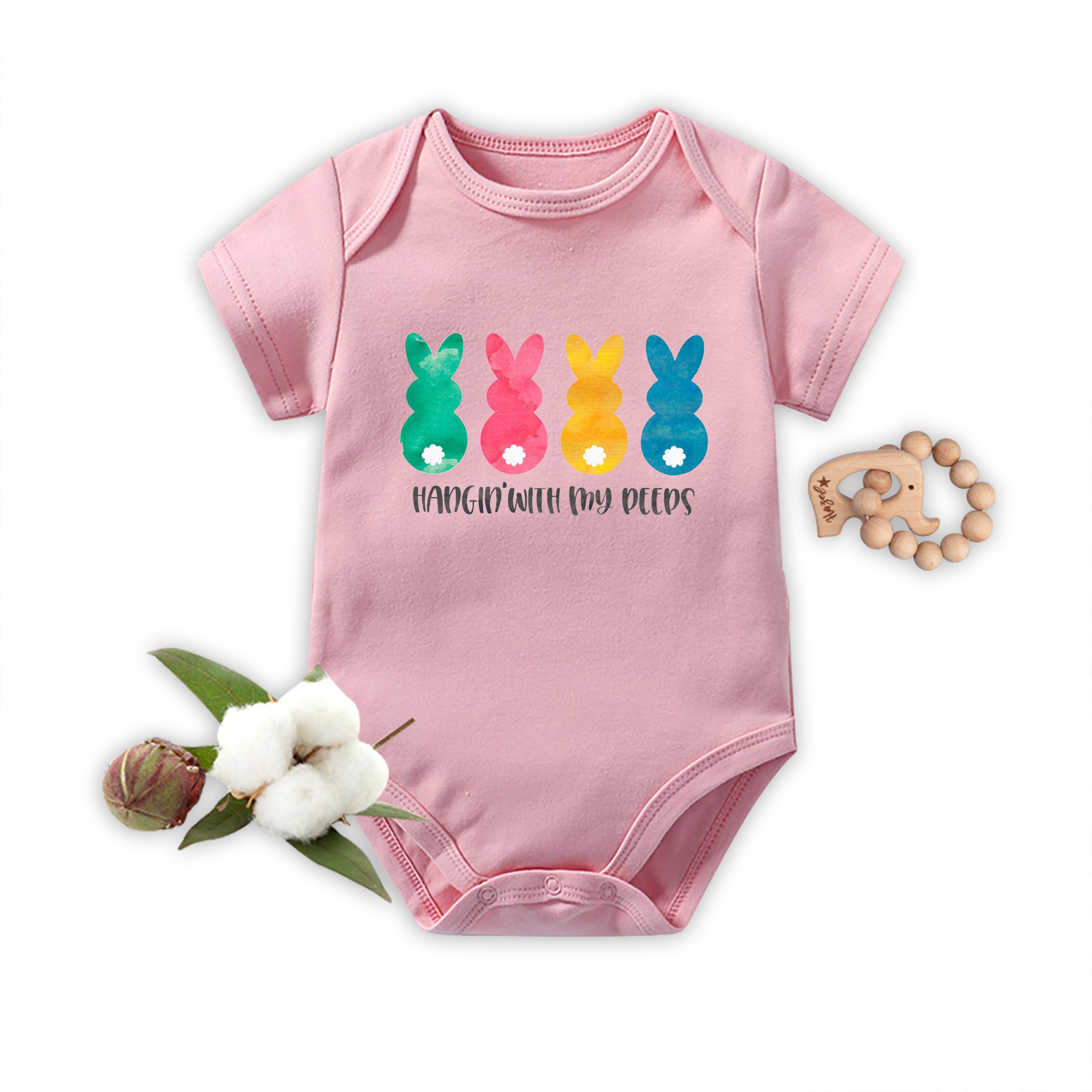 Hangin' With My Peeps Easter Baby Bodysuit
