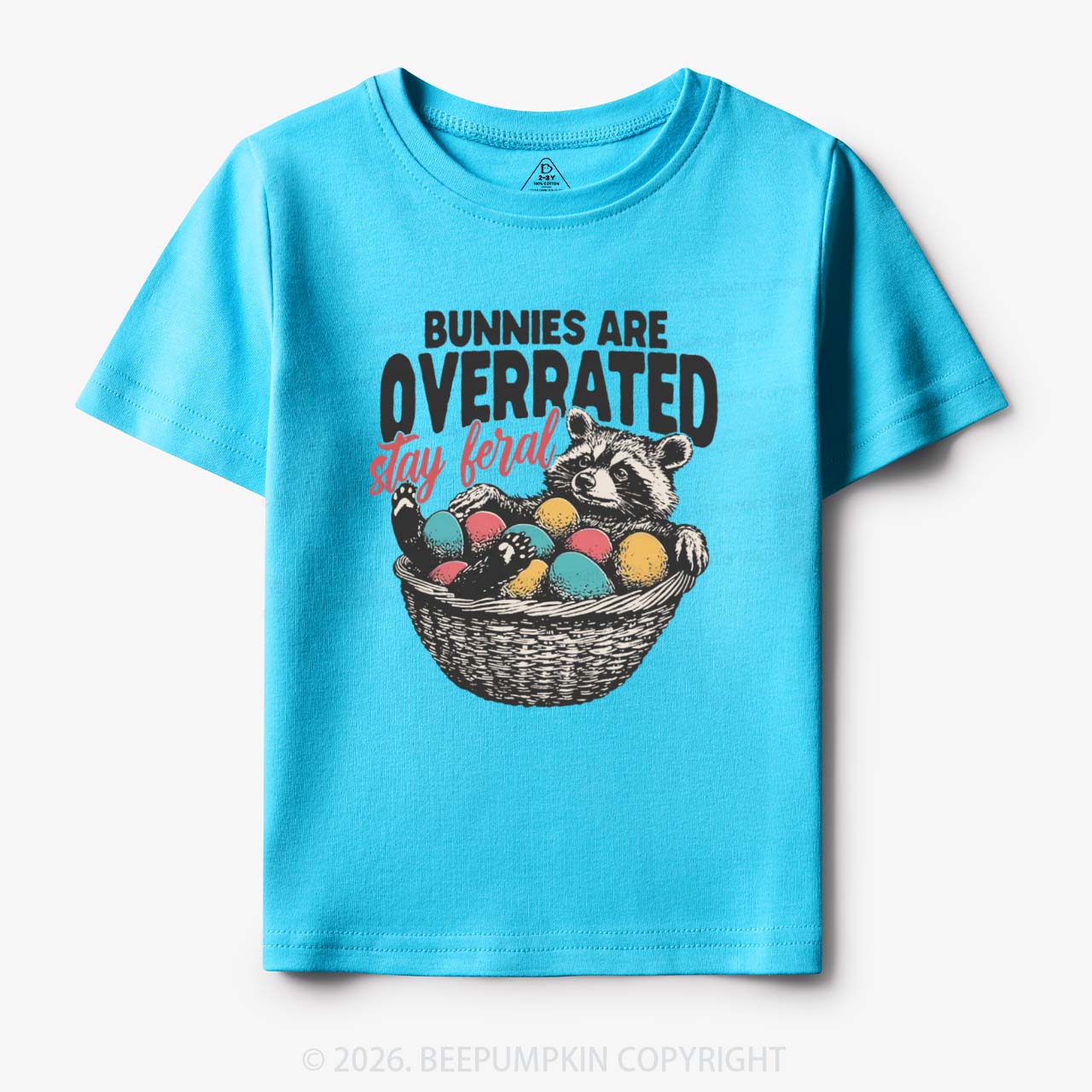 Bunnies Are Overrated Stay Feral Toddler&Kid's Tees