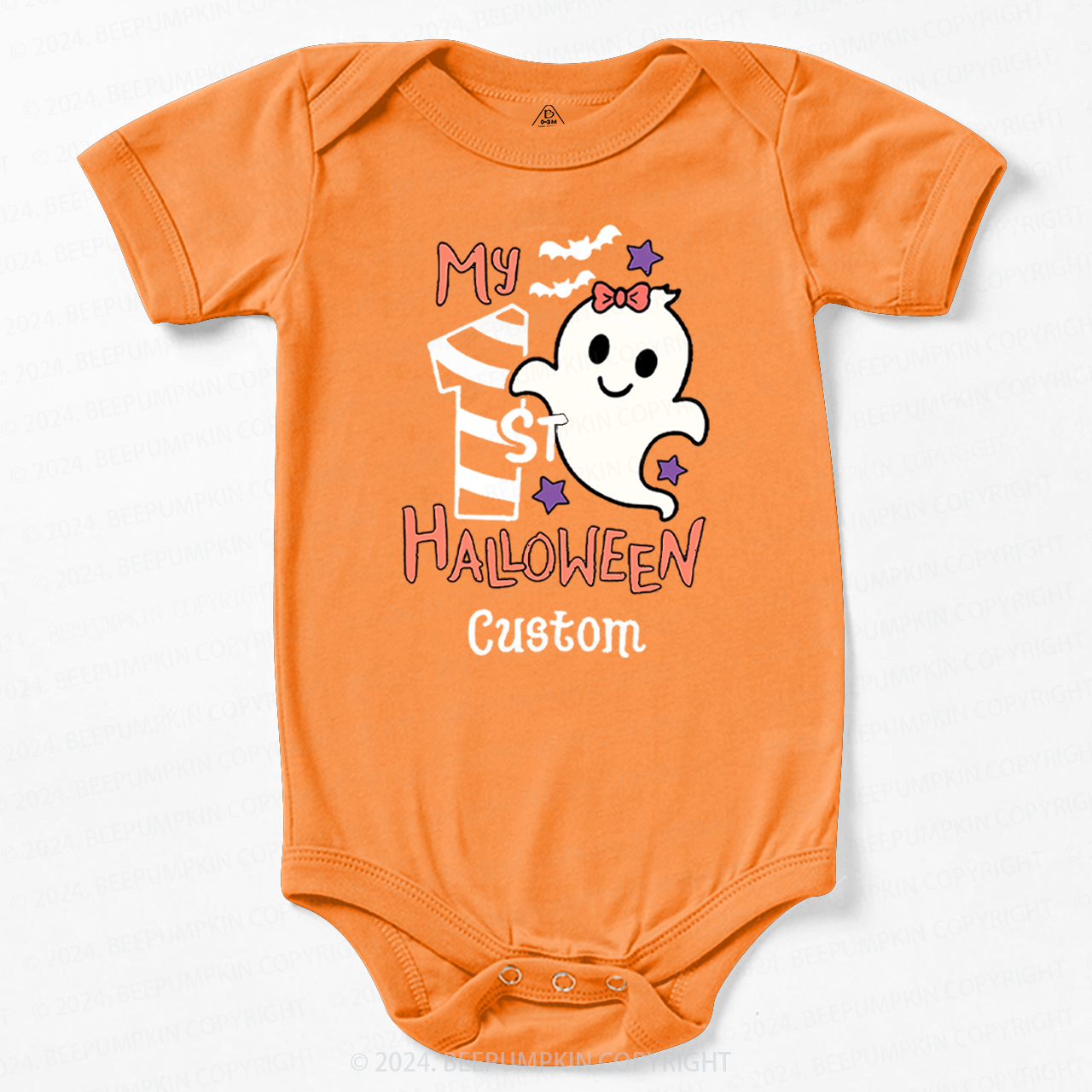 Personalised My 1st Halloween Trick Treat Baby Bodysuits 