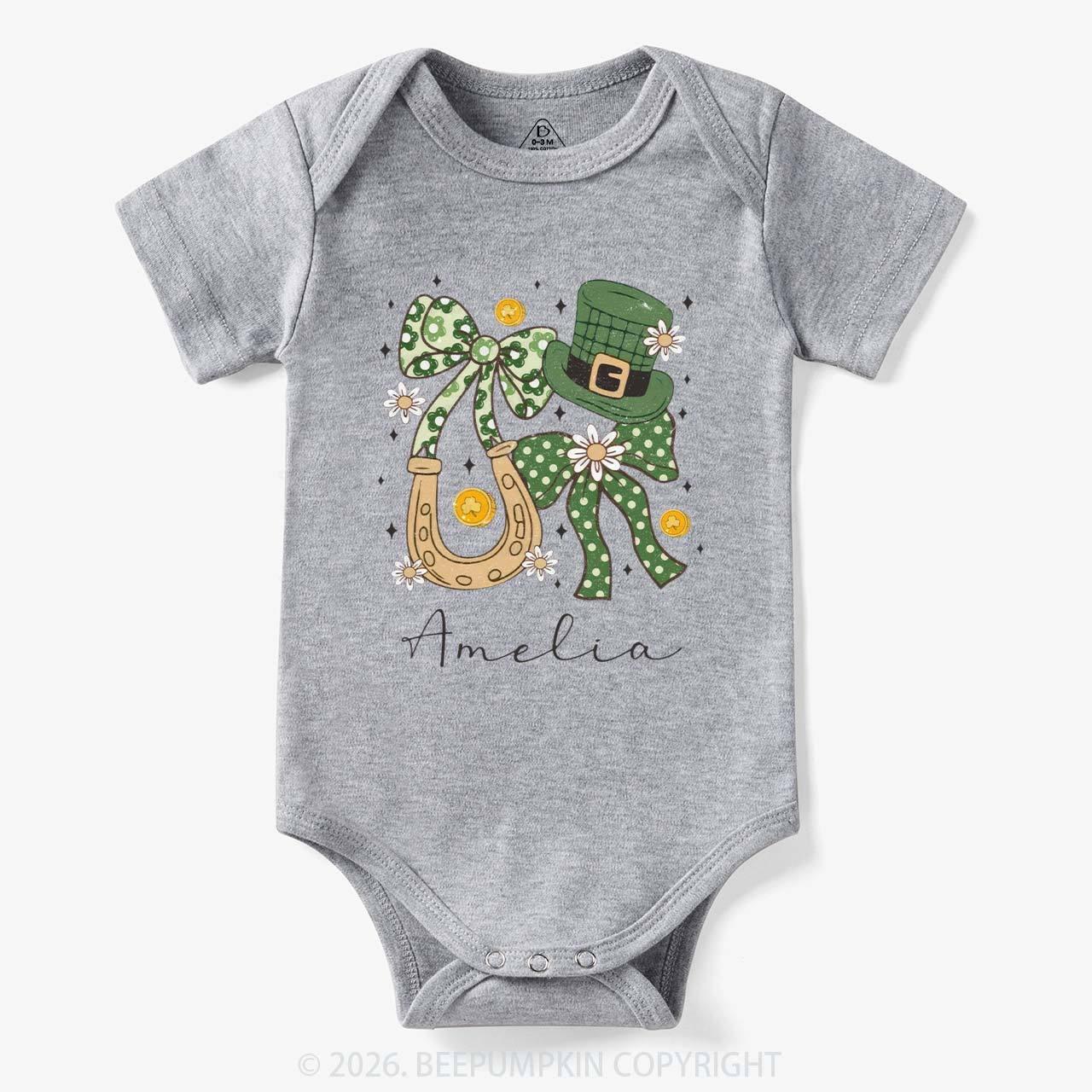 Floral Shamrock St Patrick’s Day Bodysuit